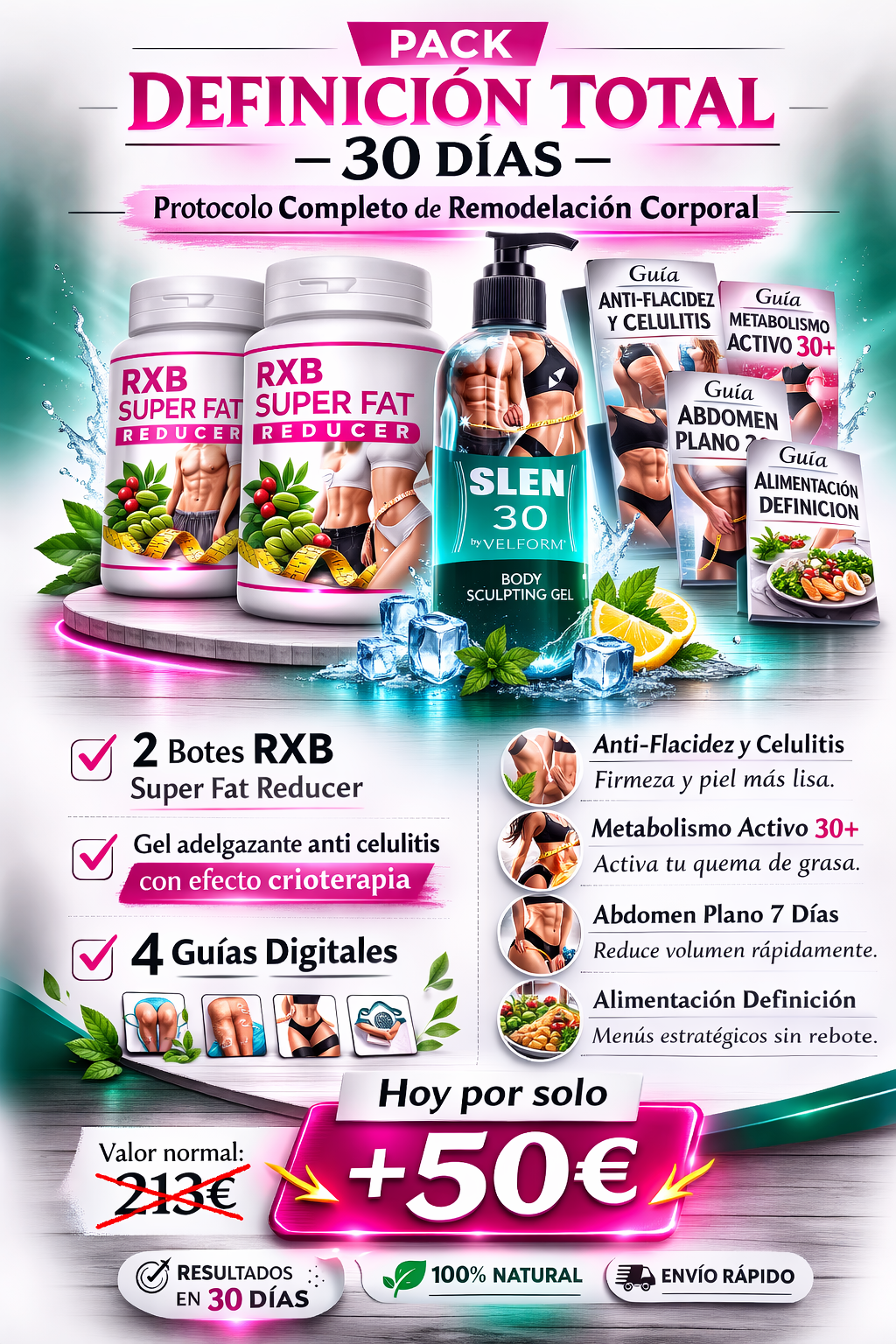 Gel Adelgaçante com efeito crioterapia