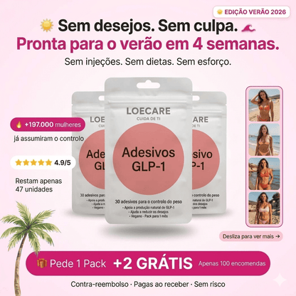 Loecare GLP-1 Adesivos (30 + 60 GRATIS) Summer Deal