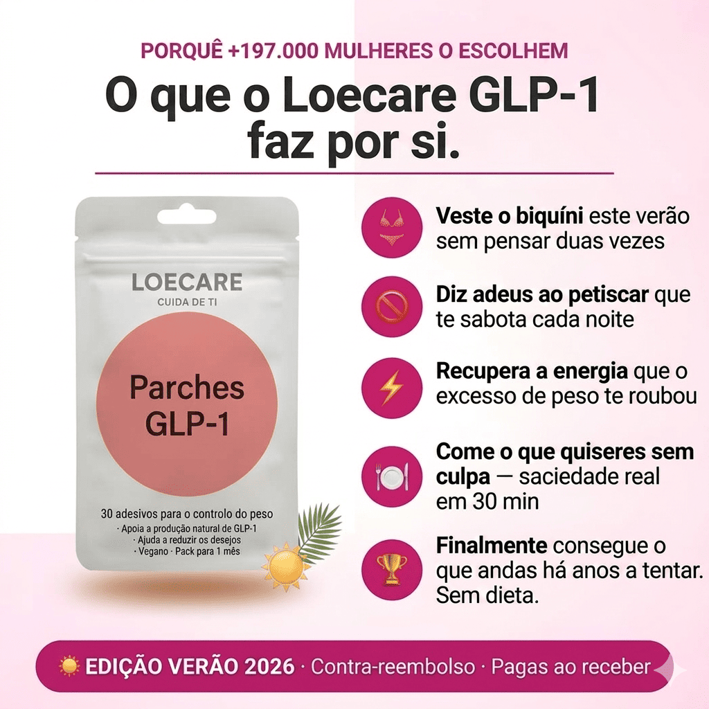 Loecare GLP-1 Adesivos (30 + 60 GRATIS) Summer Deal