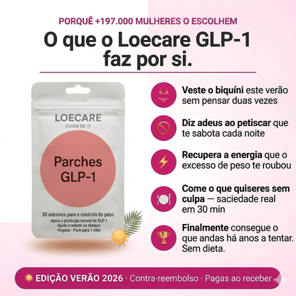 Loecare GLP-1 Adesivos (30 + 60 GRATIS) Summer Deal